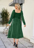 Vestido bohemio francés elegante e informal para primavera y verano de Olivia